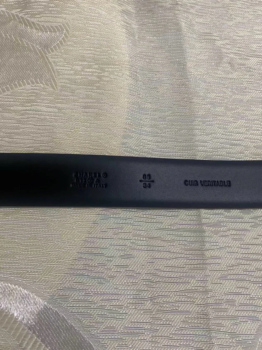 Chanel 85cm CC Buckle Belt Black